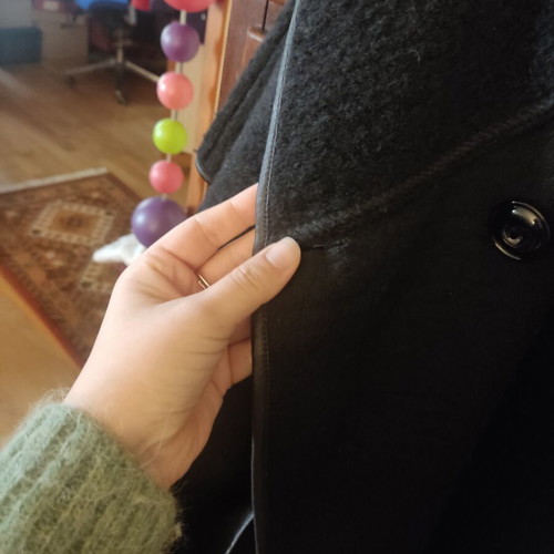 Black women's Edited cape coat like new L/XL