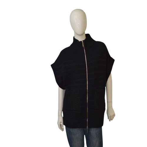Elisabetta Franchi knit vest used, black-gray, size 44