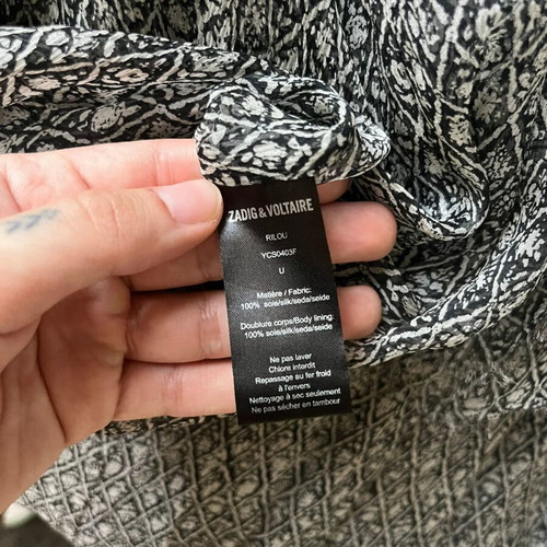 Zadig & Voltaire Silk Maxi Dress like new, grey, one size