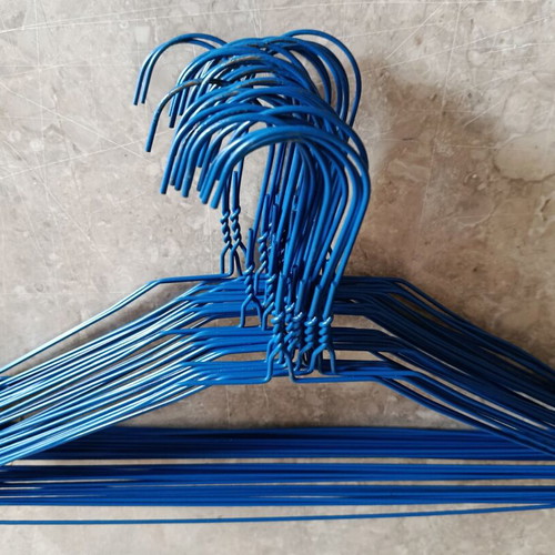 Metal blue hangers used, pack of 40