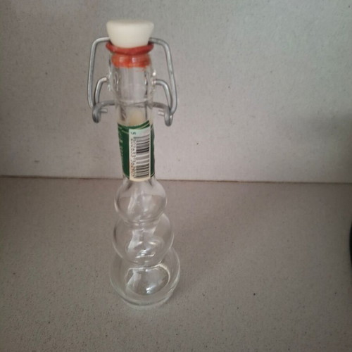 Collectible ouzo bottle used, empty