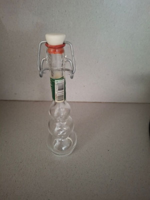 Collectible ouzo bottle used, empty