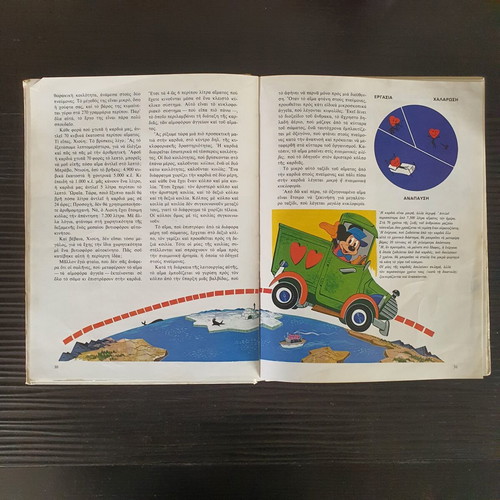 Disney Ο Θαυμαστός Κόσμος των Γνώσεων book used, 1975 edition