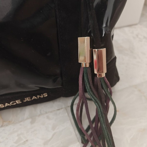 Versace Jeans Handbag used with inner pockets black