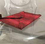Warloom Milano snake-print envelope clutch in red python leather