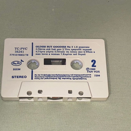 Oldies But Goodies 3 cassette tape like new, pop