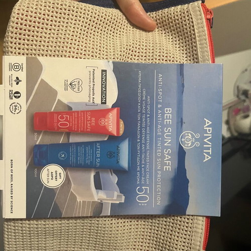 Apivita Bee Sun Safe Tinted Face Cream SPF50 and After Sun Set new