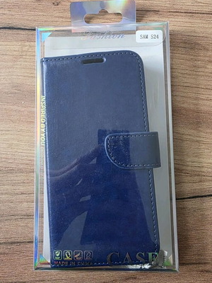 Θήκη βιβλίο Samsung S24 καινούργιο, σε Navy Blue χρώμα