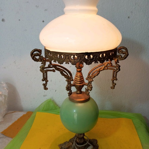 Lamp old used, height 65 cm, functional