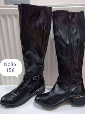 Μπότες μεταχειρισμένες Νο36 μαύρες