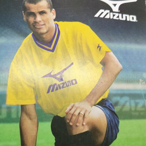 Rare Rivaldo x Mizuno postcard used, vintage