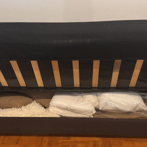 Sofa bed used with storage space