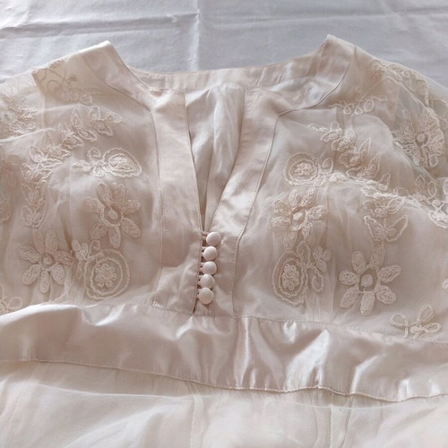 Φόρεμα Zara vintage εκρού μέγεθος L σαν καινούργιο με χειροποίητο κέντημα