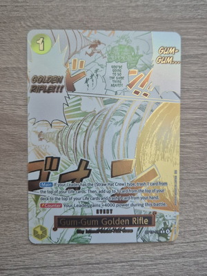 Gum-Gum Golden Rifle Alternate Art OP15-116 card like new