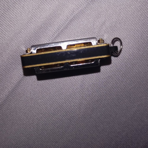Walther Miniature Harmonica Keychain Like New