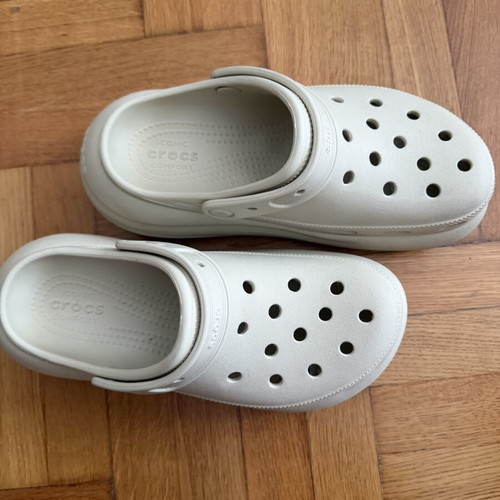 Crocs slippers size 38-39 beige like new