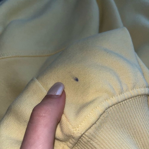 H&M yellow hoodie used, size S