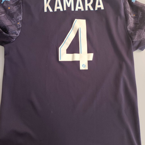 Olympique de Marseille 2020/21 Third Football Jersey Kamara #4, Medium