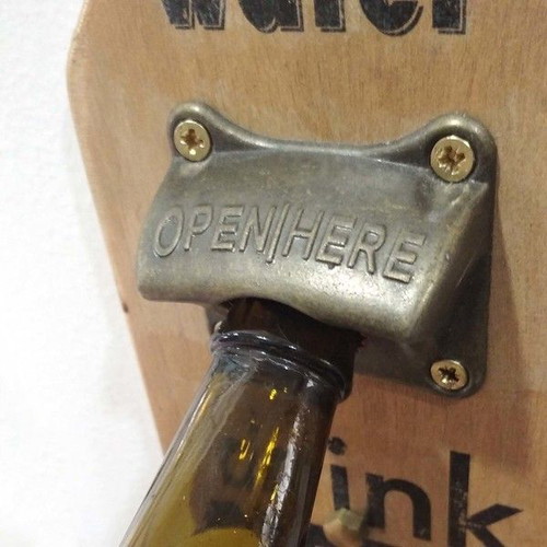 Wooden Bottle Opener 28 cm height.