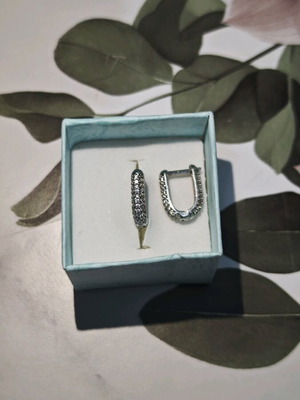 Σκουλαρίκια από ασήμι 925 καινούργια με ζιρκόνιο