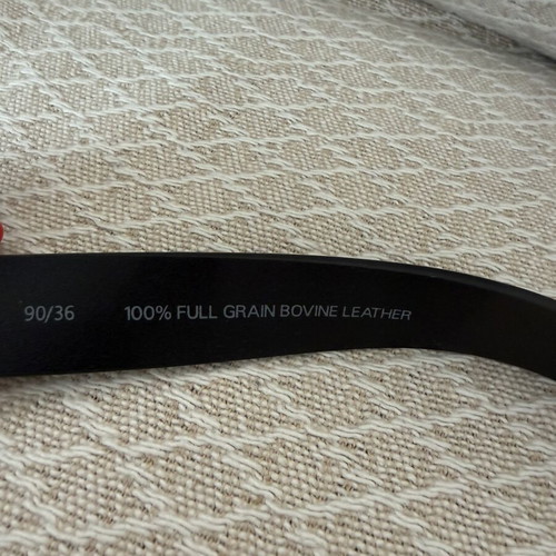 Levi's leather black belt 90cm made in Italy new