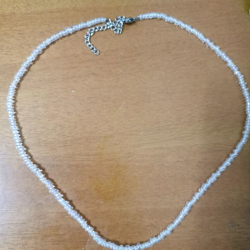 Unisex Clear Crystals necklace new, transparent beads, minimal style