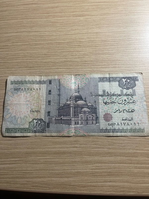 Rare Egyptian 20 Pounds banknote new