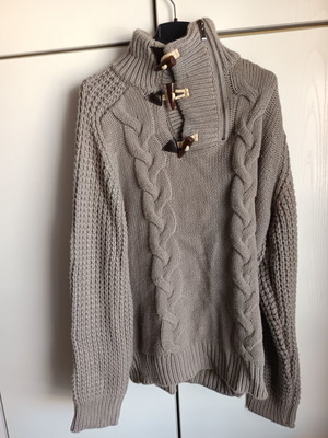 Pullover cardigan XL gray like new