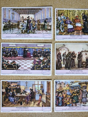 Κάρτες Liebig πλήρης σειρά François Rabelais σαν καινούργιο