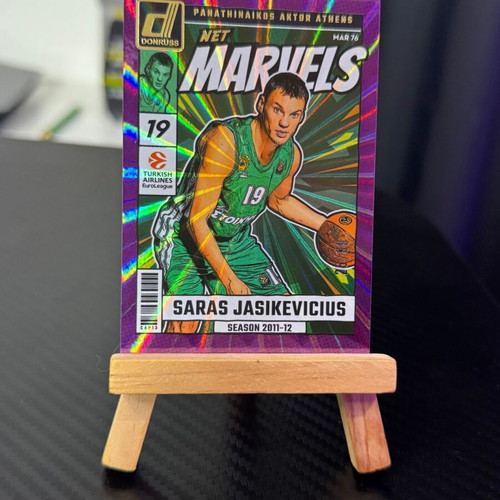 Panini Donruss EuroLeague 2024-2025 Saras Jasikevicius Net Marvels Purple card new
