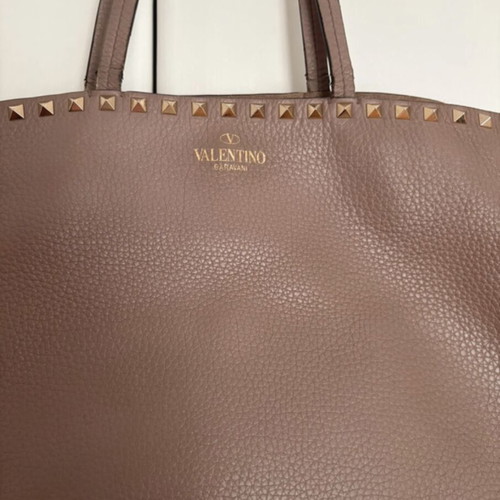 Valentino Garavani Rockstud hobo bag used beige