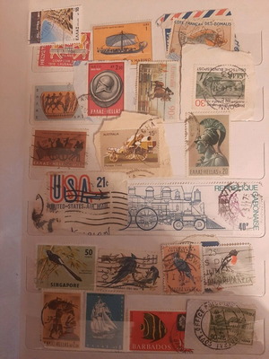 Stamps like new, pack of 5 pieces
