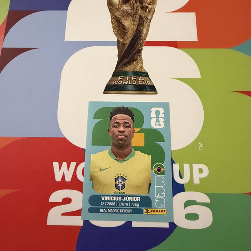 Panini World Cup 2026 Vinícius Júnior Sticker new