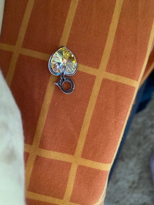 Swarovski yellow heart new