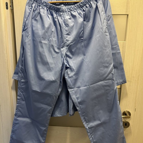 Work Tunic and Pants Unisex Light Blue New