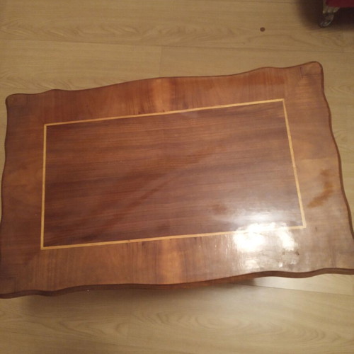 Vintage table used, 55×35 cm, height 54 cm