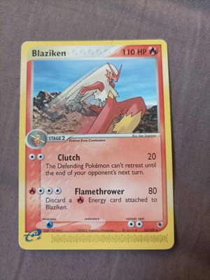 Blaziken αυθεντική σπάνια κάρτα Pokemon σαν καινούργια