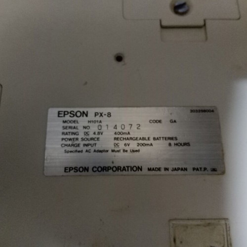 Epson PX-8 Portable Computer vintage used, collectible