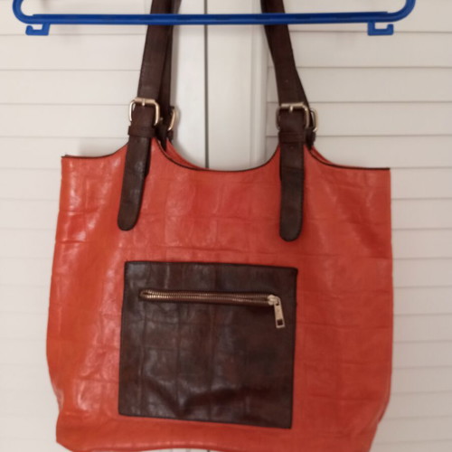Koala Shoulder Bag like new, orange and tan