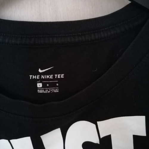 Nike Just Do It Crop T-Shirt L Black New