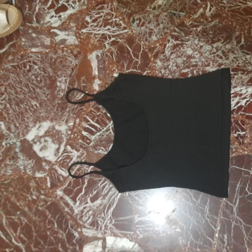 Black backless tank top Shein new, size M