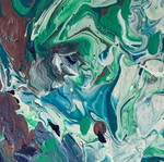 Fluid art handmade