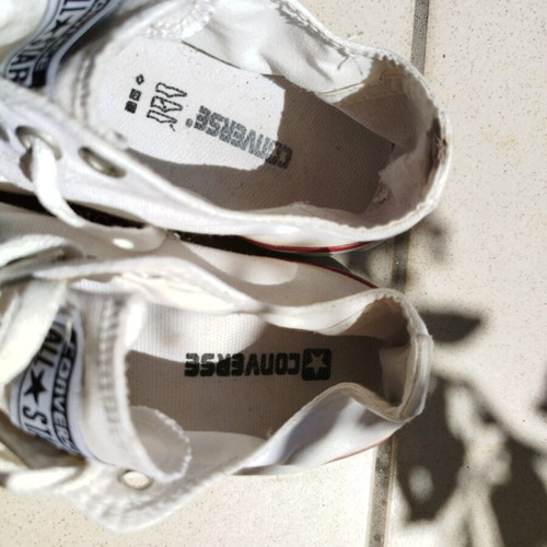 Converse Allstar women's white shoes used