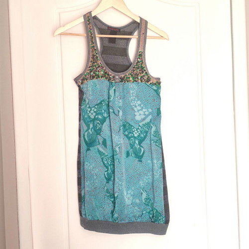 Custo Barcelona Vintage Y2K Tunic Mini Dress Sequin Top S used