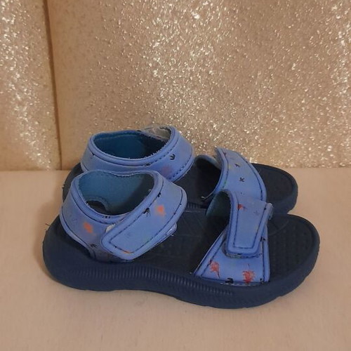 Happy Dinos baby sandals used, size 23, blue