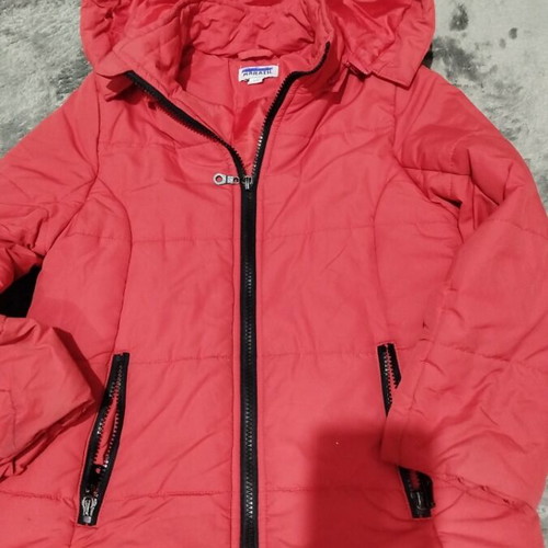 Marasil jacket used for girl 6 years old with detachable hood, red