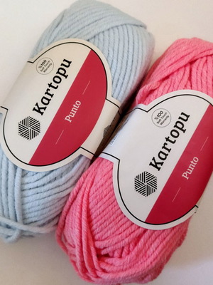 Kartopu Punto knitting yarns set of 2 new, soft touch