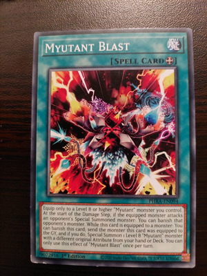 Yu-Gi-Oh Myutant Blast used