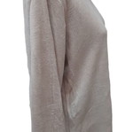 Beige women's polo with wide collar, like new, size XL