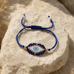Handmade Evil Eye Bracelet new, white and blue